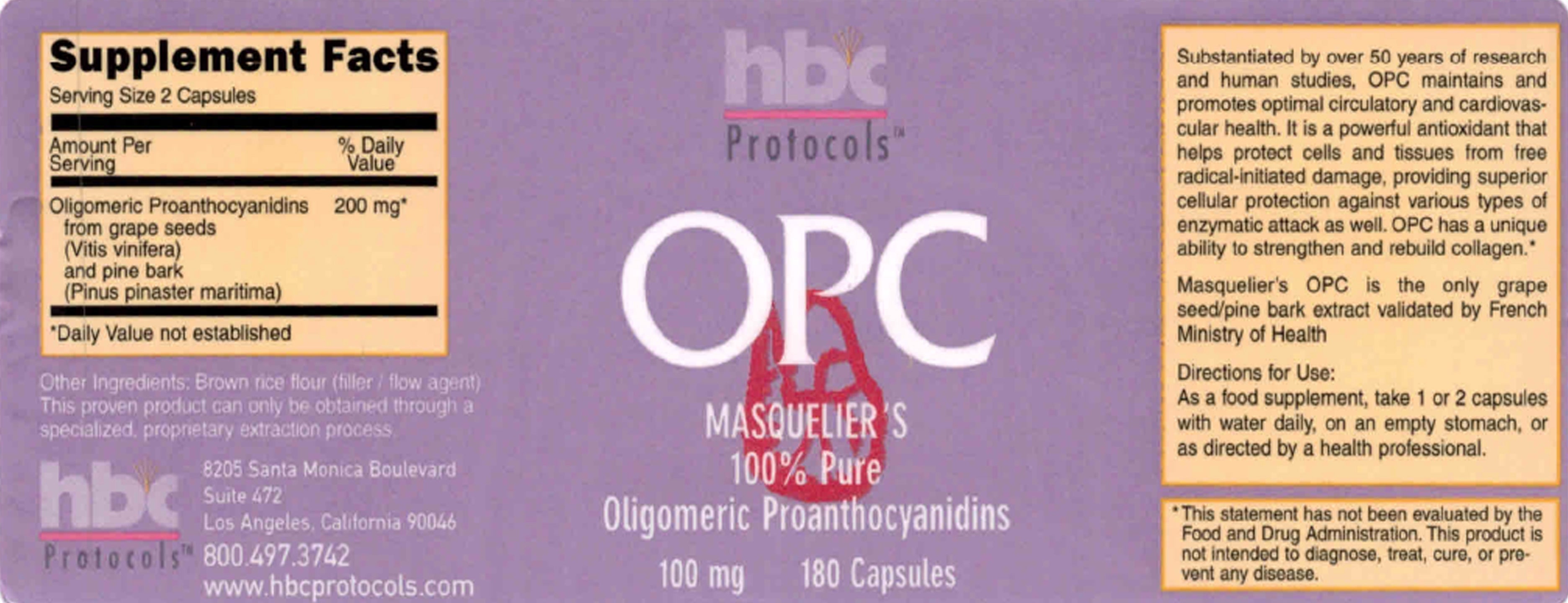 OPC French Pine Bark - Grape seed - 180 Capsules