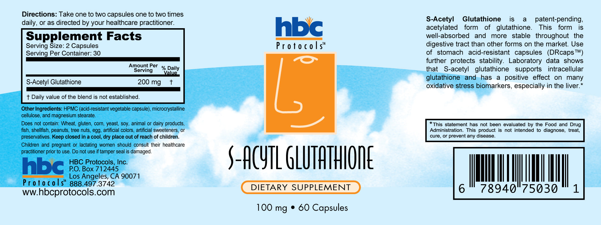 S-Acetyl Glutathione - 60 capsules